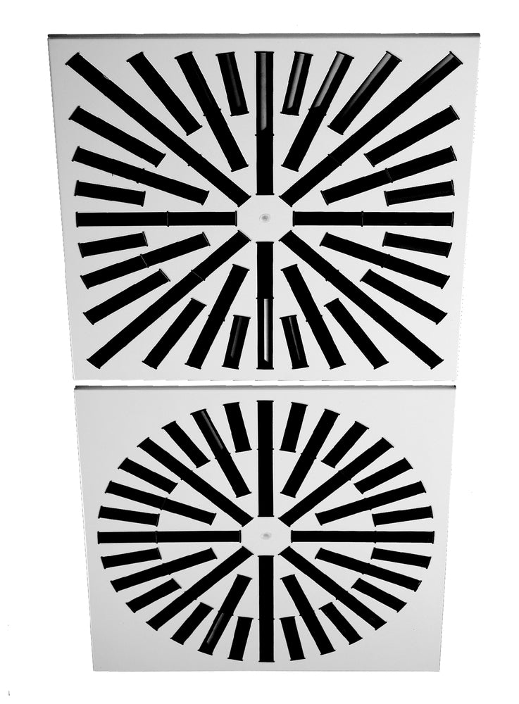 Schako Drallauslass (Zuluft) Typ DQJA-SR-Z-VM, 625mm, RAL9010